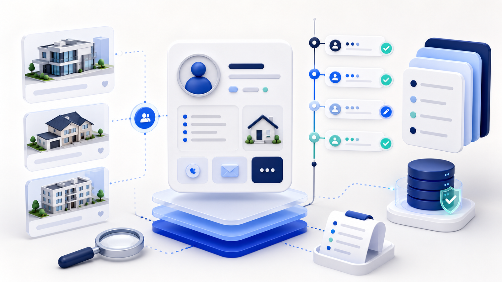 Редакційний візуал MyDeal CRM з історією змін у картці клієнта